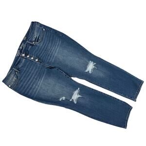 Torrid Perfect Skinny Ankle Jeans Women’s 22R Blue Premium Stretch Mid-Rise NWT